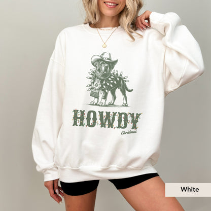 Mastiff Howdy Christmas Sweatshirt