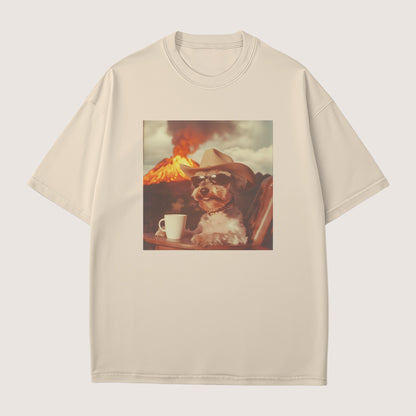 Miniature Schnauzer Dog Volcano Shirt