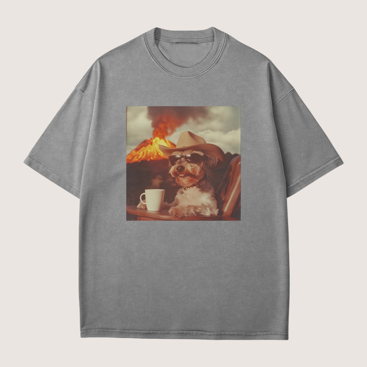 Miniature Schnauzer Dog Volcano Shirt