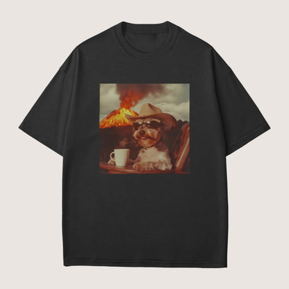 Miniature Schnauzer Dog Volcano Shirt