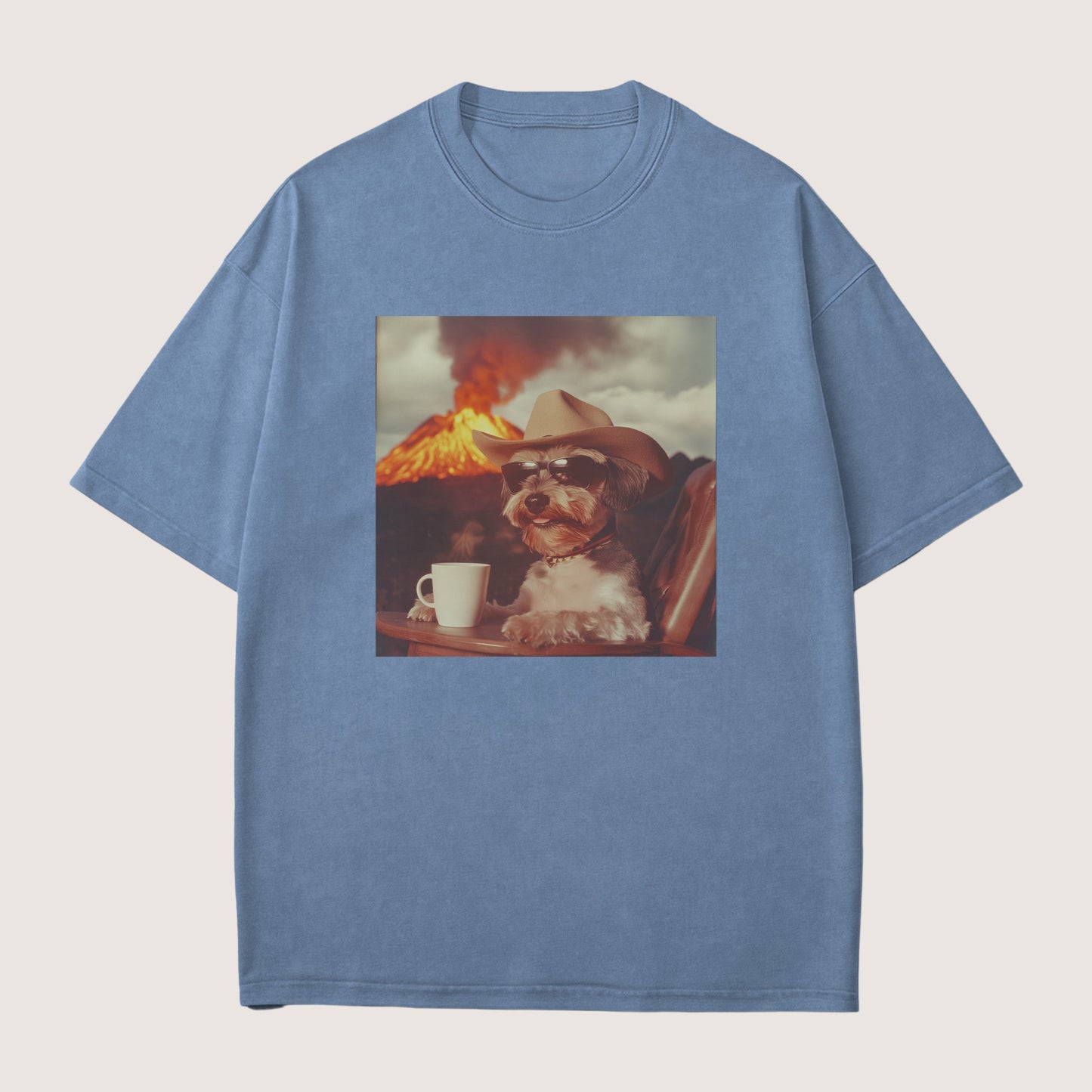 Miniature Schnauzer Dog Volcano Shirt