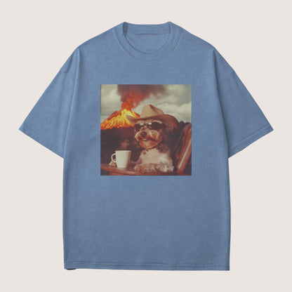 Miniature Schnauzer Dog Volcano Shirt