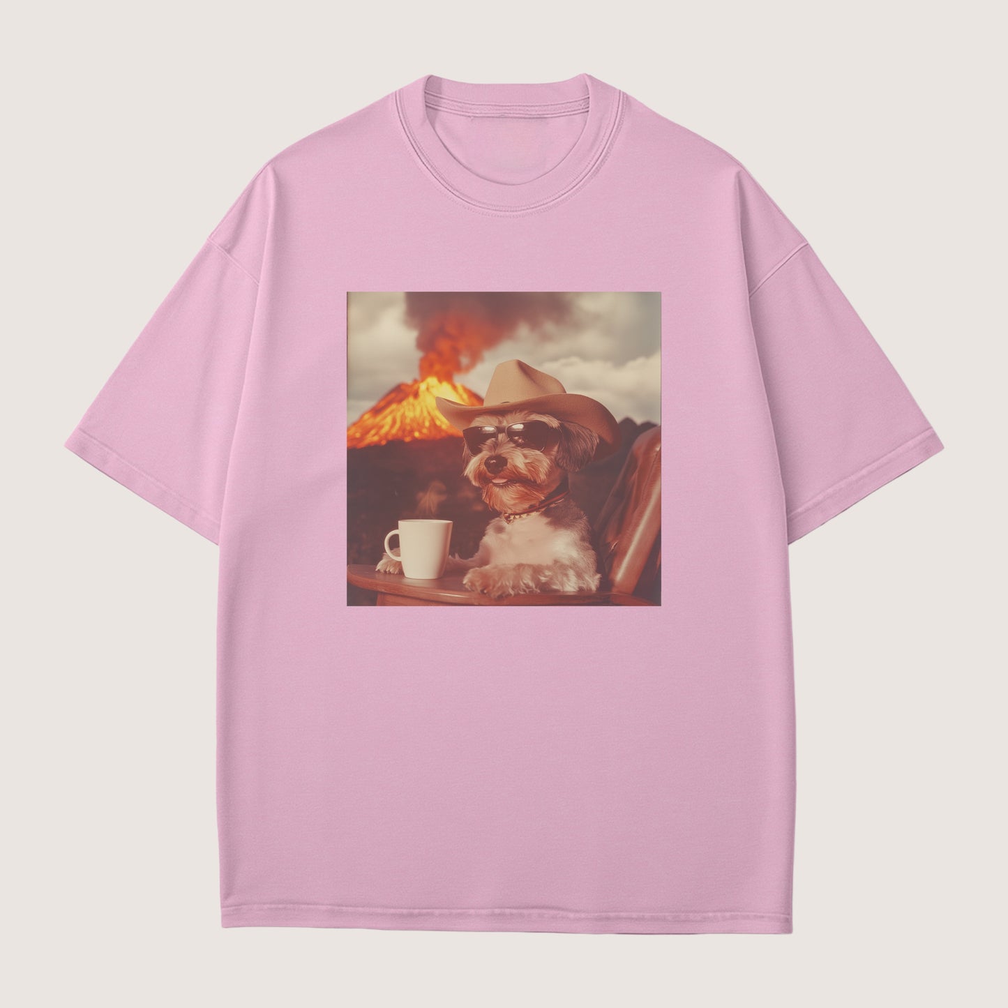 Miniature Schnauzer Dog Volcano Shirt