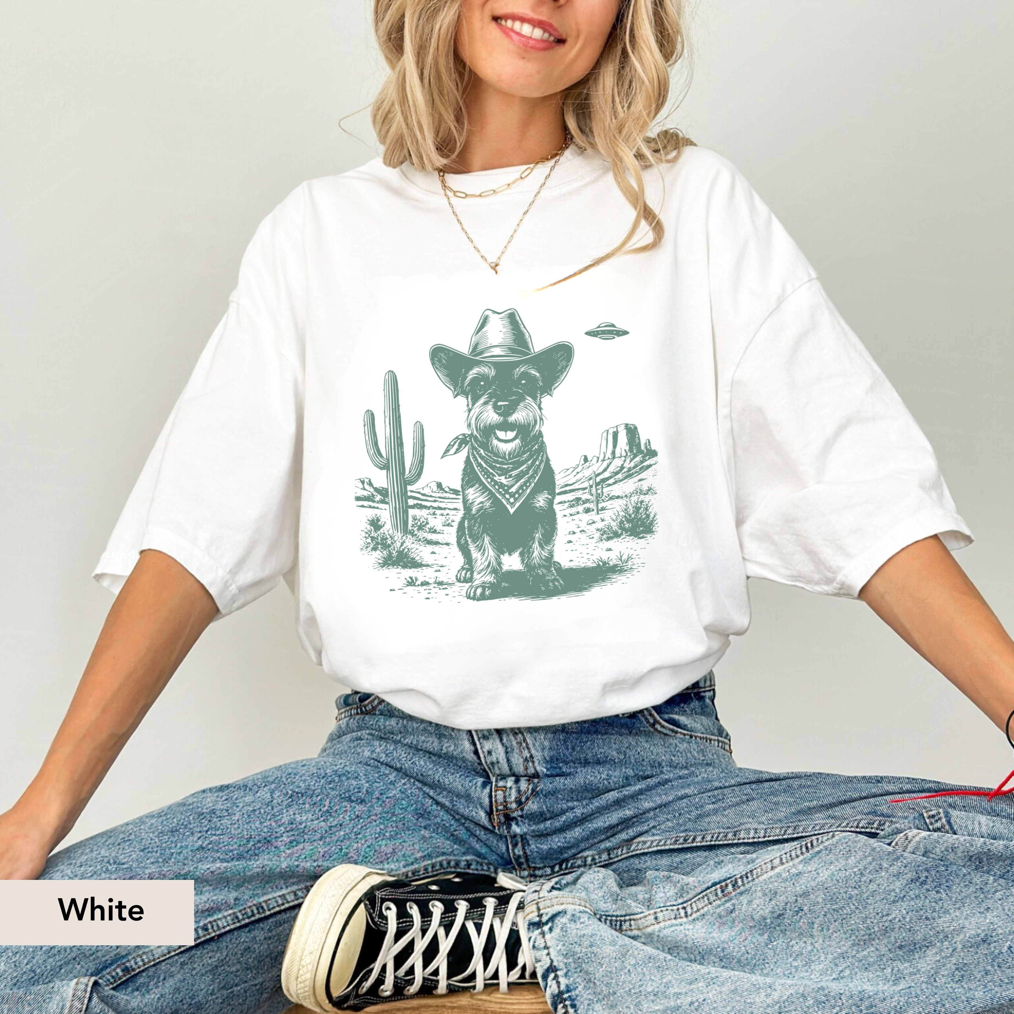 Miniature Schnauzer UFO shirt