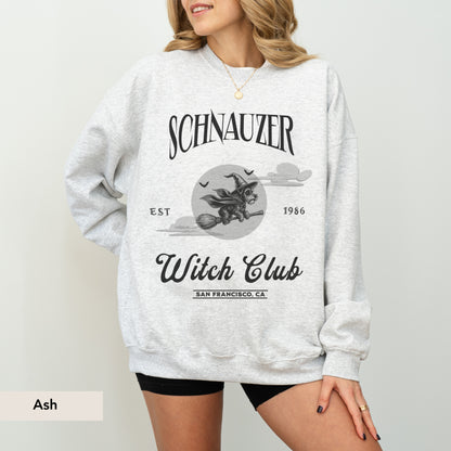 Miniature Schnauzer Witch Club Sweatshirt