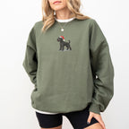 Miniature schnauzer black Christmas Sweatshirt