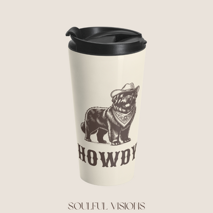 Howdy Newfoundland Stainless Steel Travel Mug