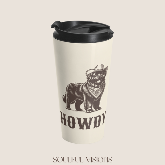 Howdy Newfoundland Stainless Steel Travel Mug