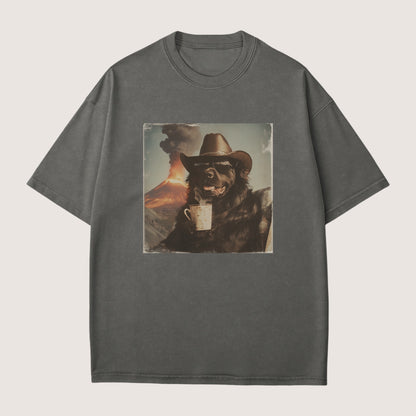 Newfoundland Dog Volcano Shirt