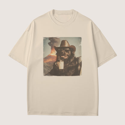 Newfoundland Dog Volcano Shirt