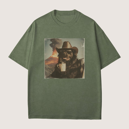 Newfoundland Dog Volcano Shirt