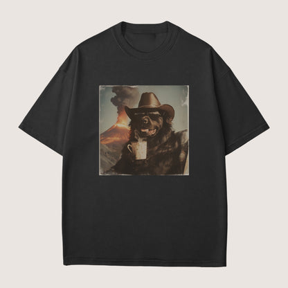Newfoundland Dog Volcano Shirt