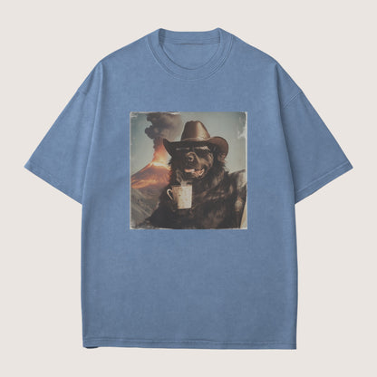 Newfoundland Dog Volcano Shirt