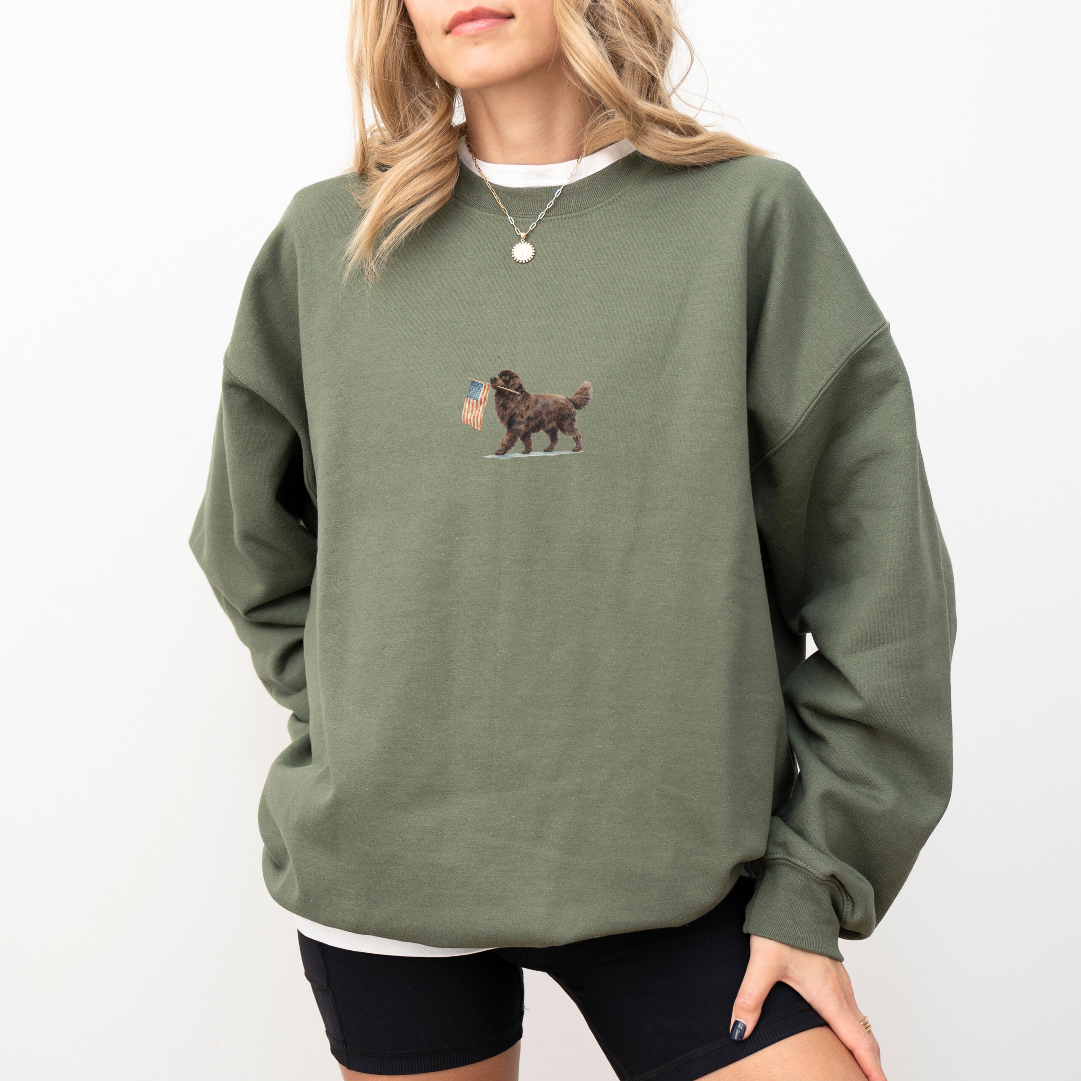 Newfoundland US Flag Sweatshirt