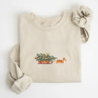 Pembroke welsh corgi red and white Christmas Tree sweatshirt