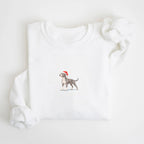 Pit Bull Type Blue And Gray Christmas Sweatshirt