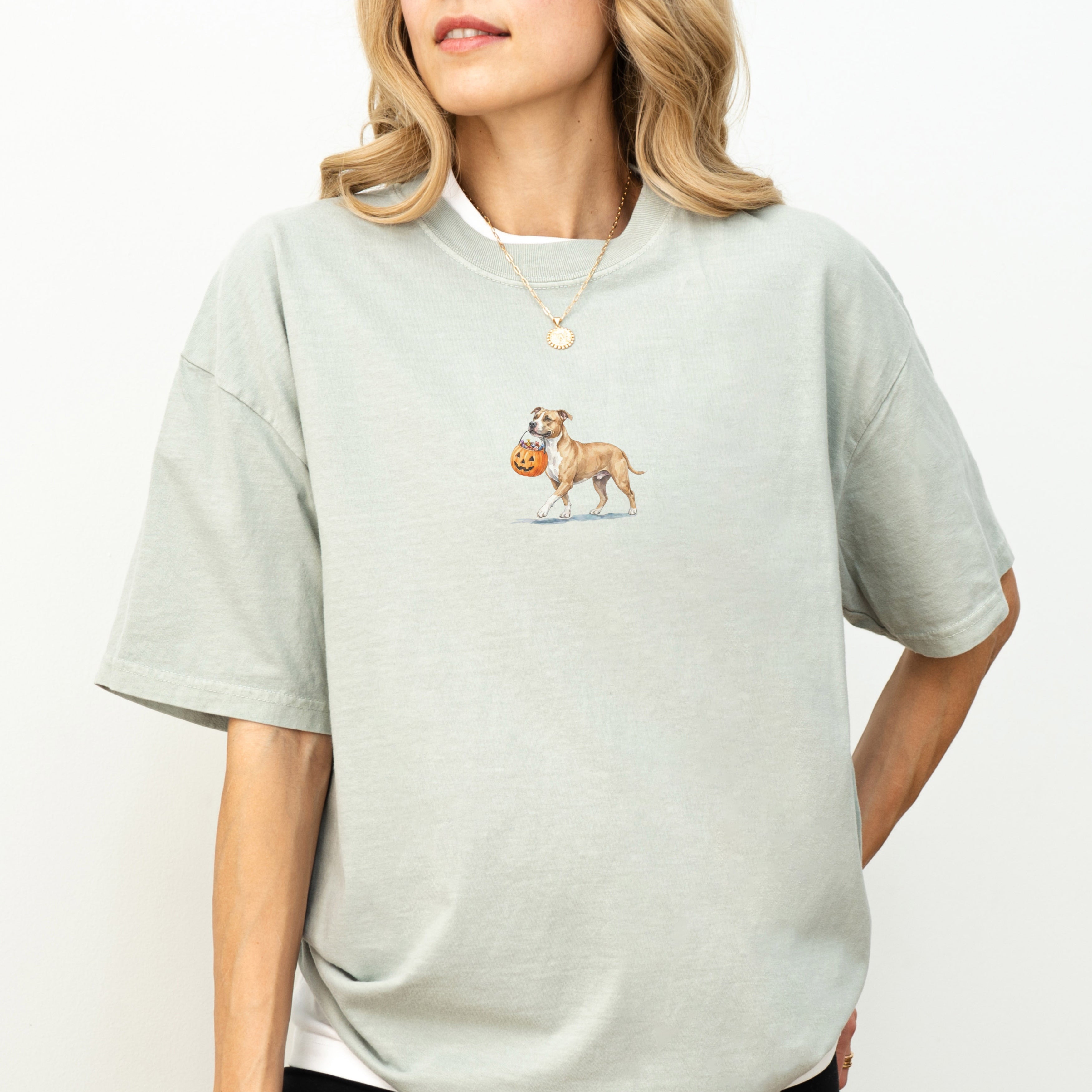 Pitbull Halloween T-shirt