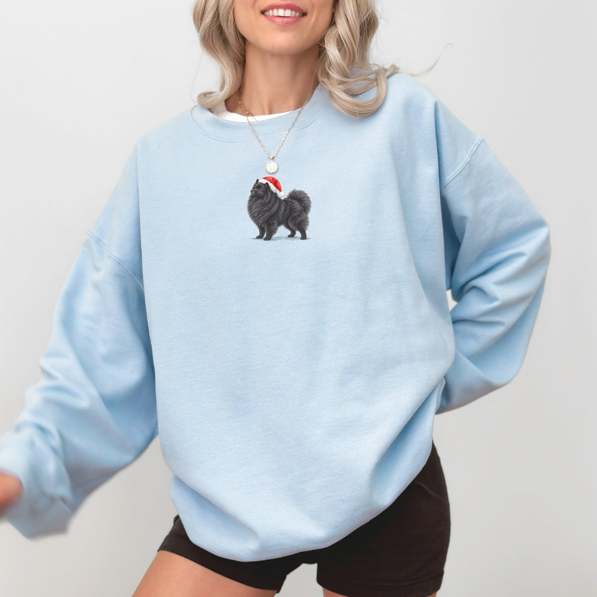 Pomeranian Black Christmas Sweatshirt