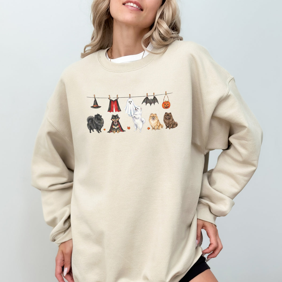 Pomeranian Halloween Sweatshirt