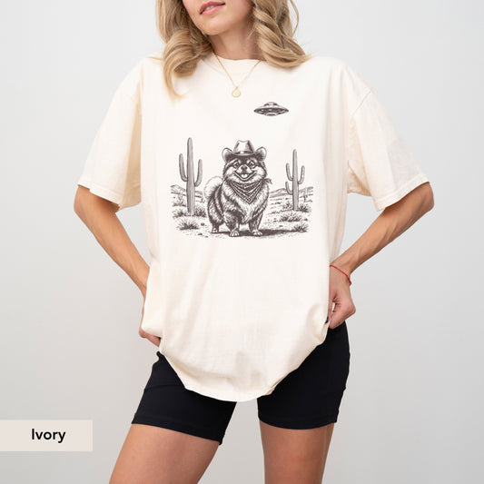 Pomeranian UFO shirt