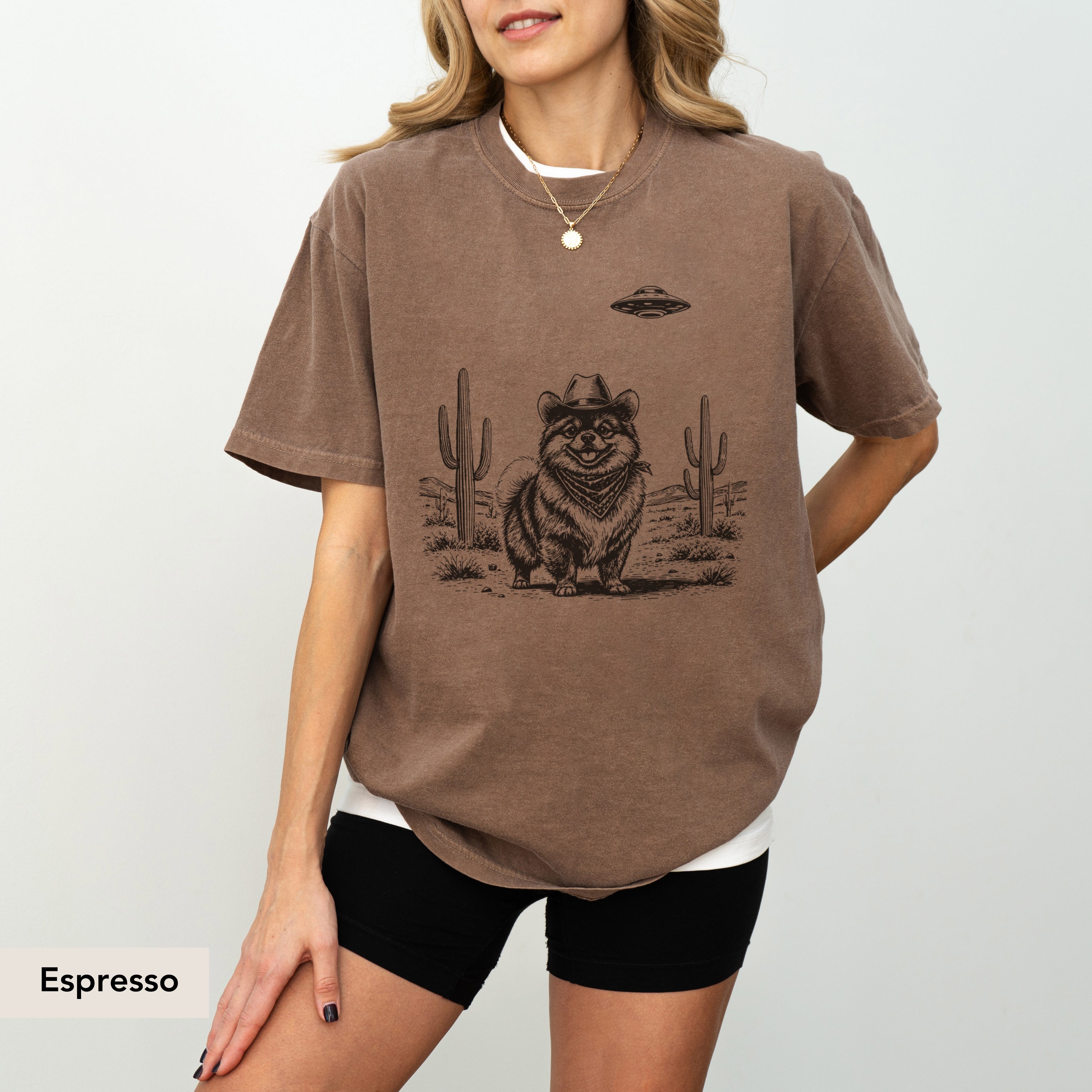 Pomeranian UFO shirt