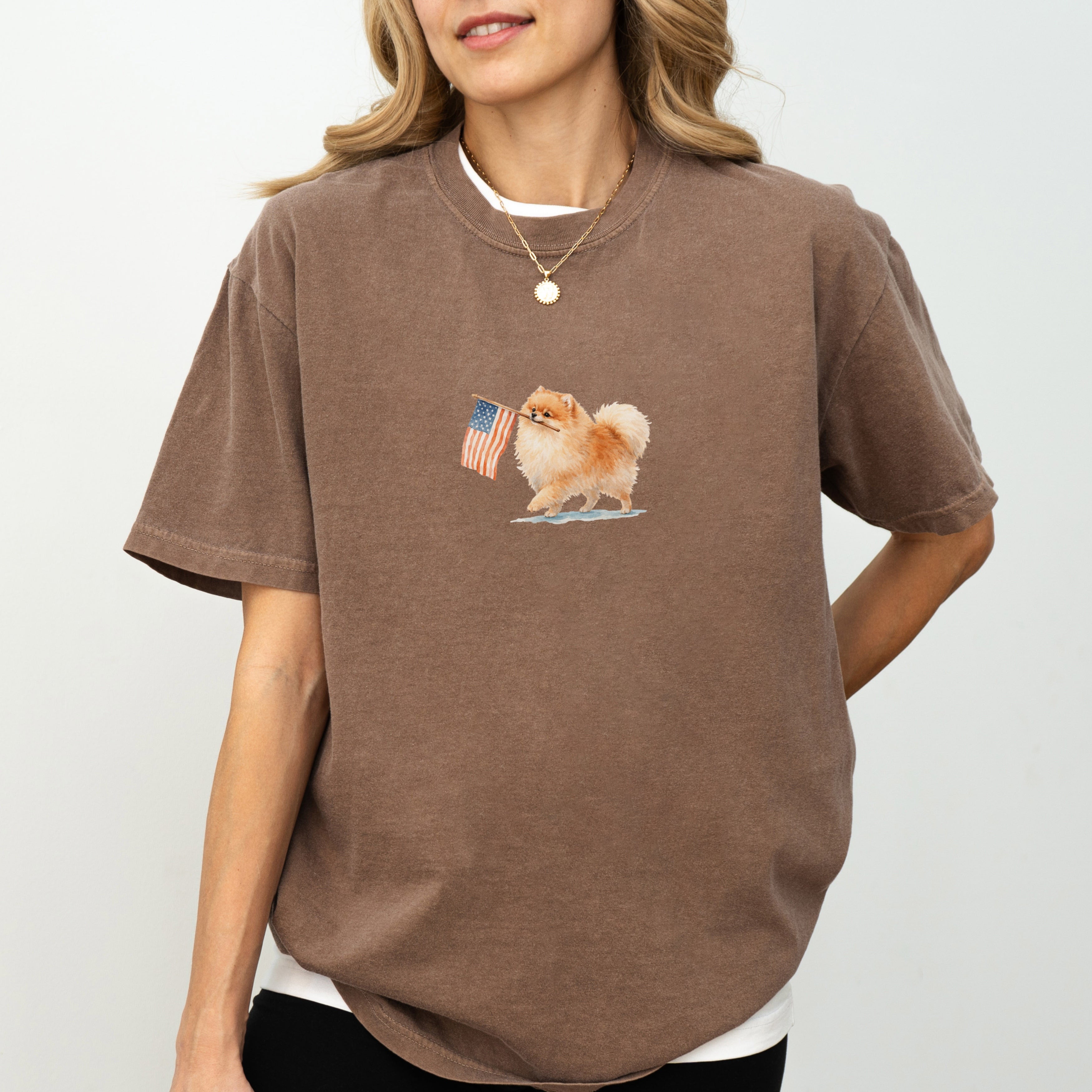 Pomeranian USA T-shirt