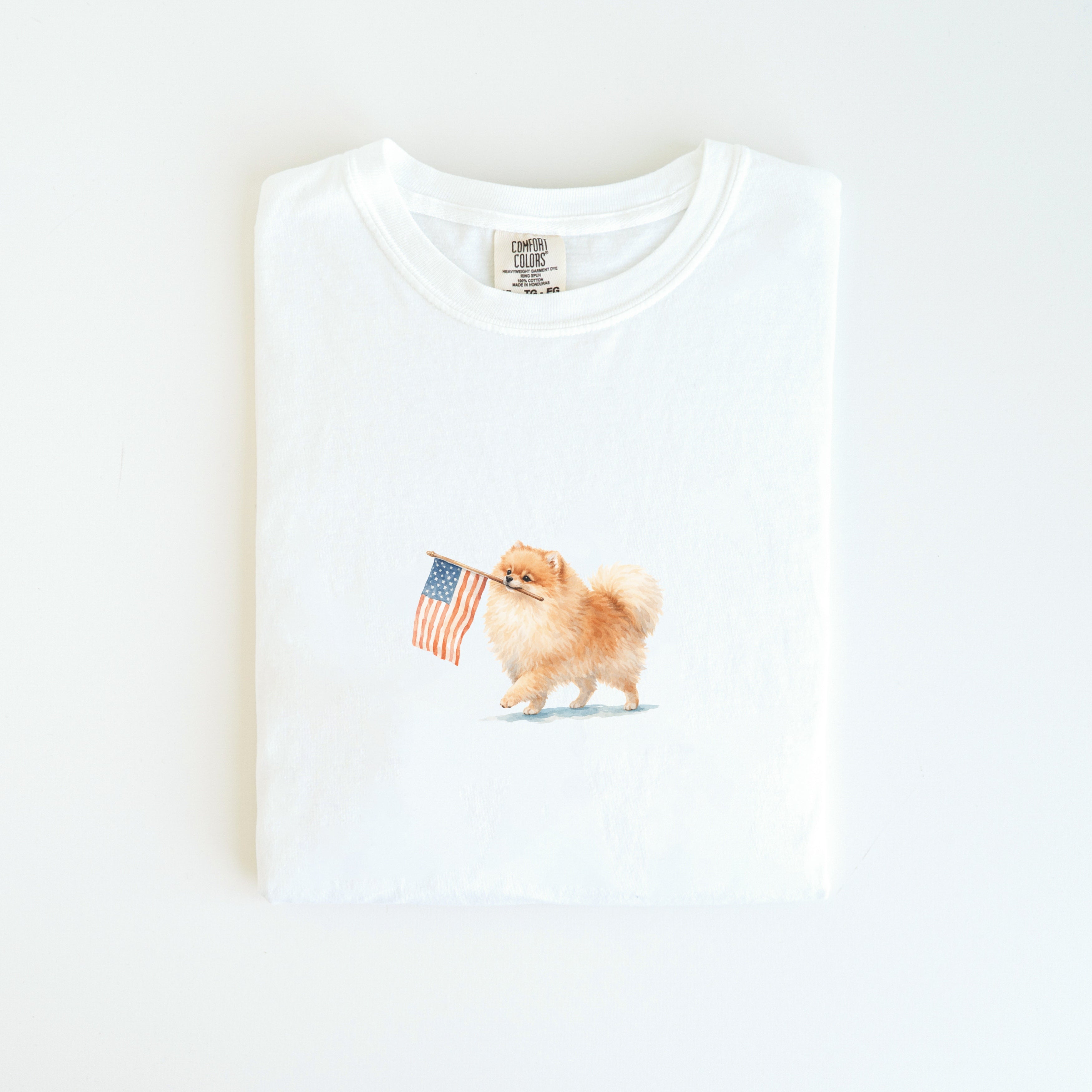 Pomeranian USA T-shirt