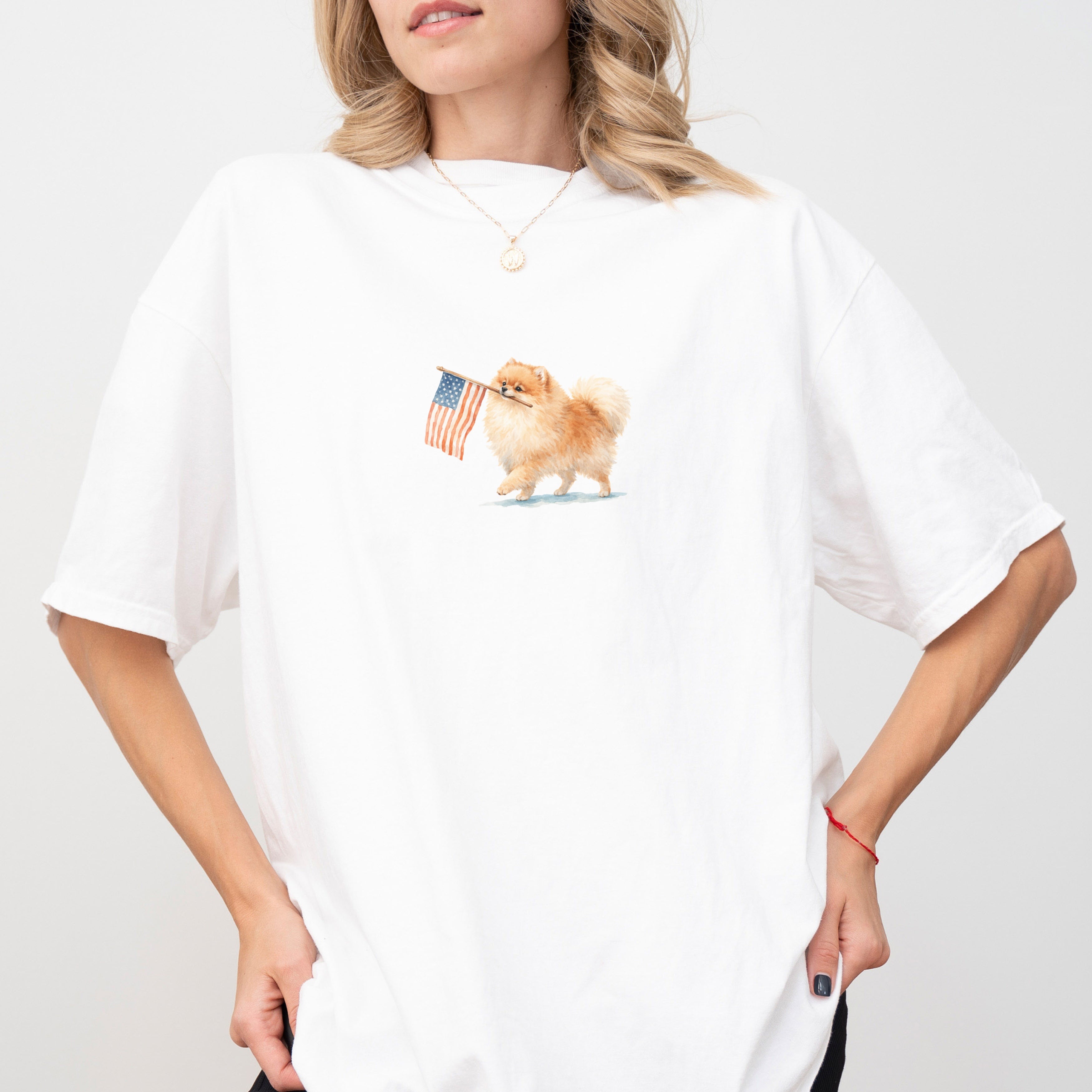 Pomeranian USA T-shirt