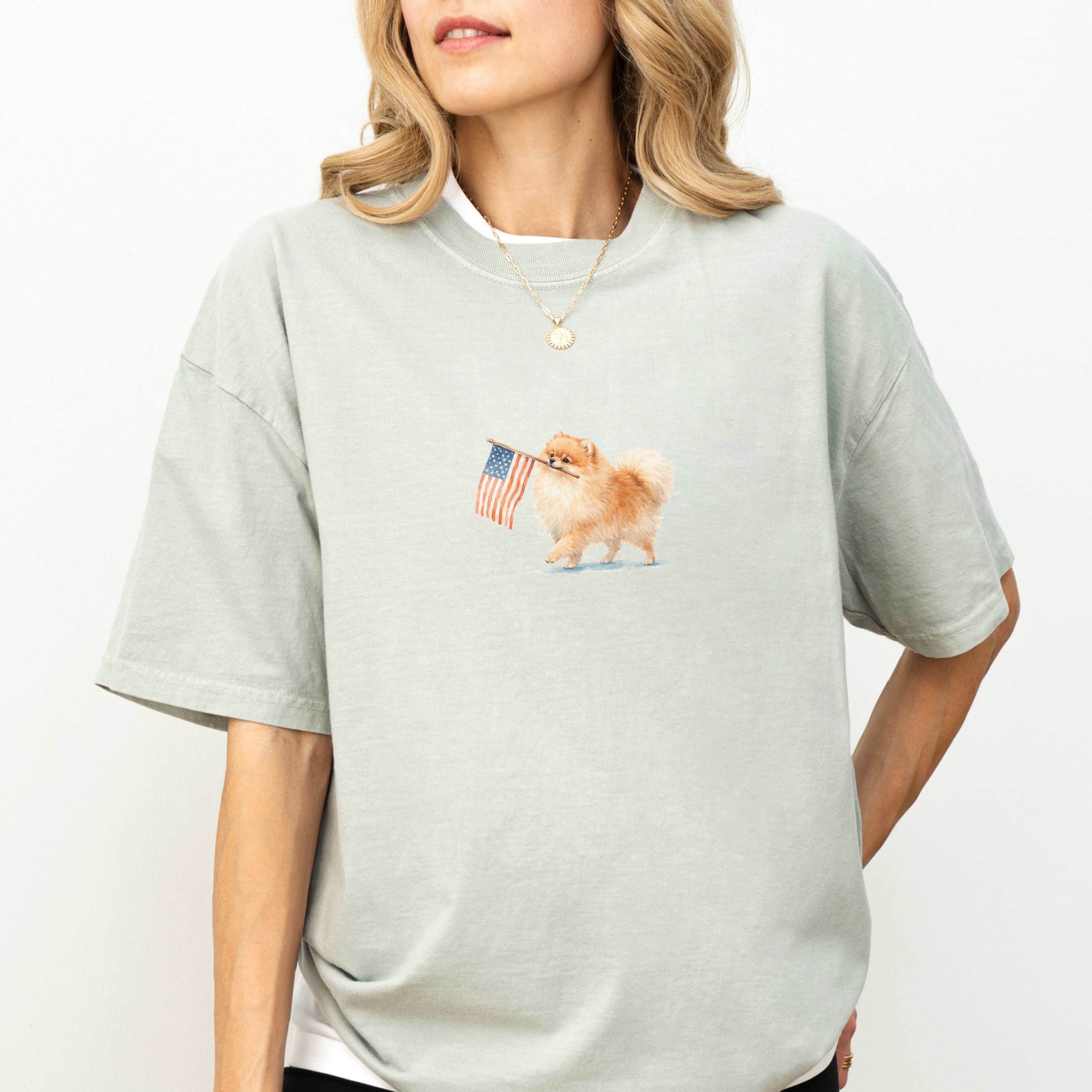 Pomeranian USA T-shirt