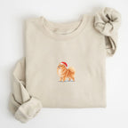 Pomeranian orange  Christmas Sweatshirt
