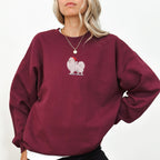 Pomeranian white Christmas Sweatshirt