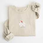 Pomeranian white Christmas Sweatshirt