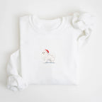 Pomeranian white Christmas Sweatshirt