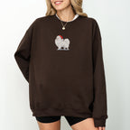 Pomeranian white Christmas Sweatshirt