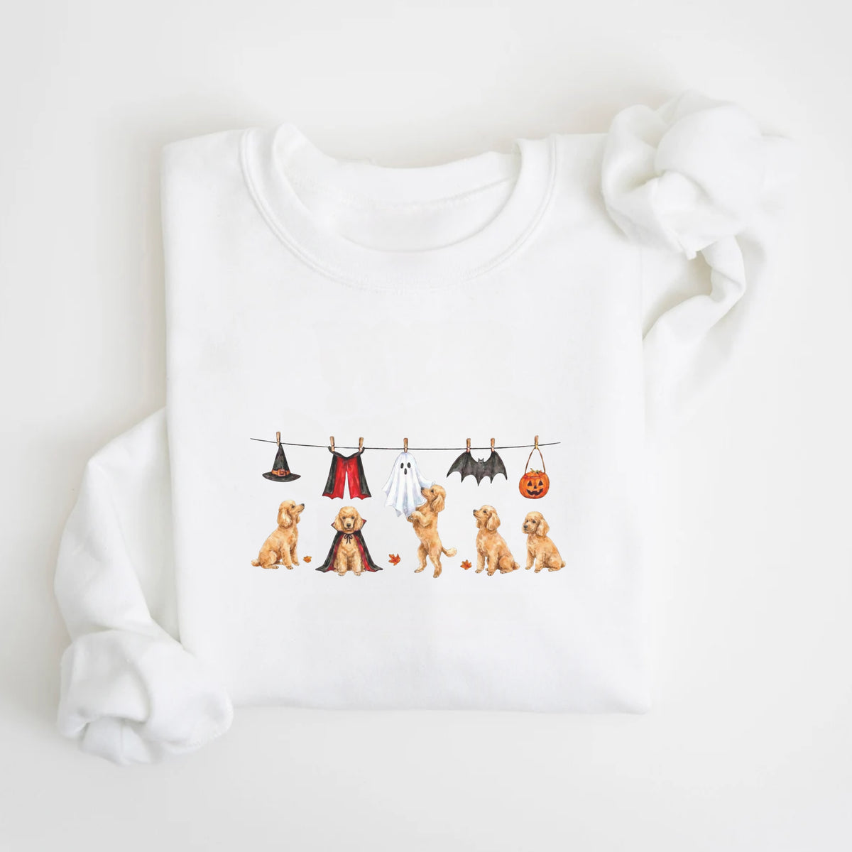 Poodle Apricot Halloween Sweatshirt