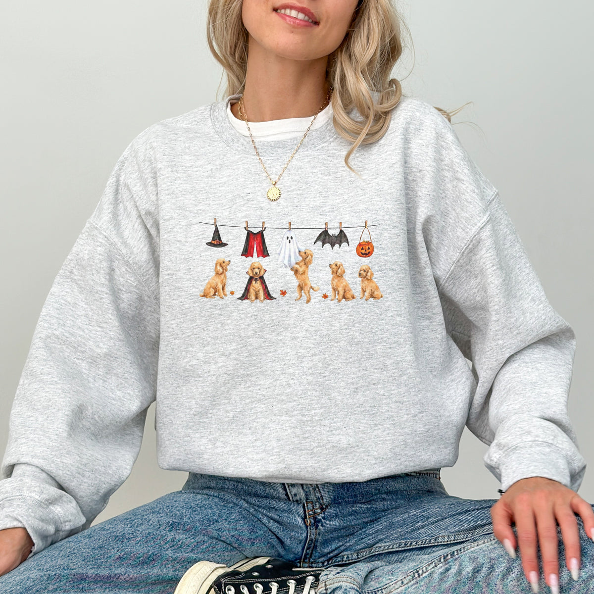 Poodle Apricot Halloween Sweatshirt