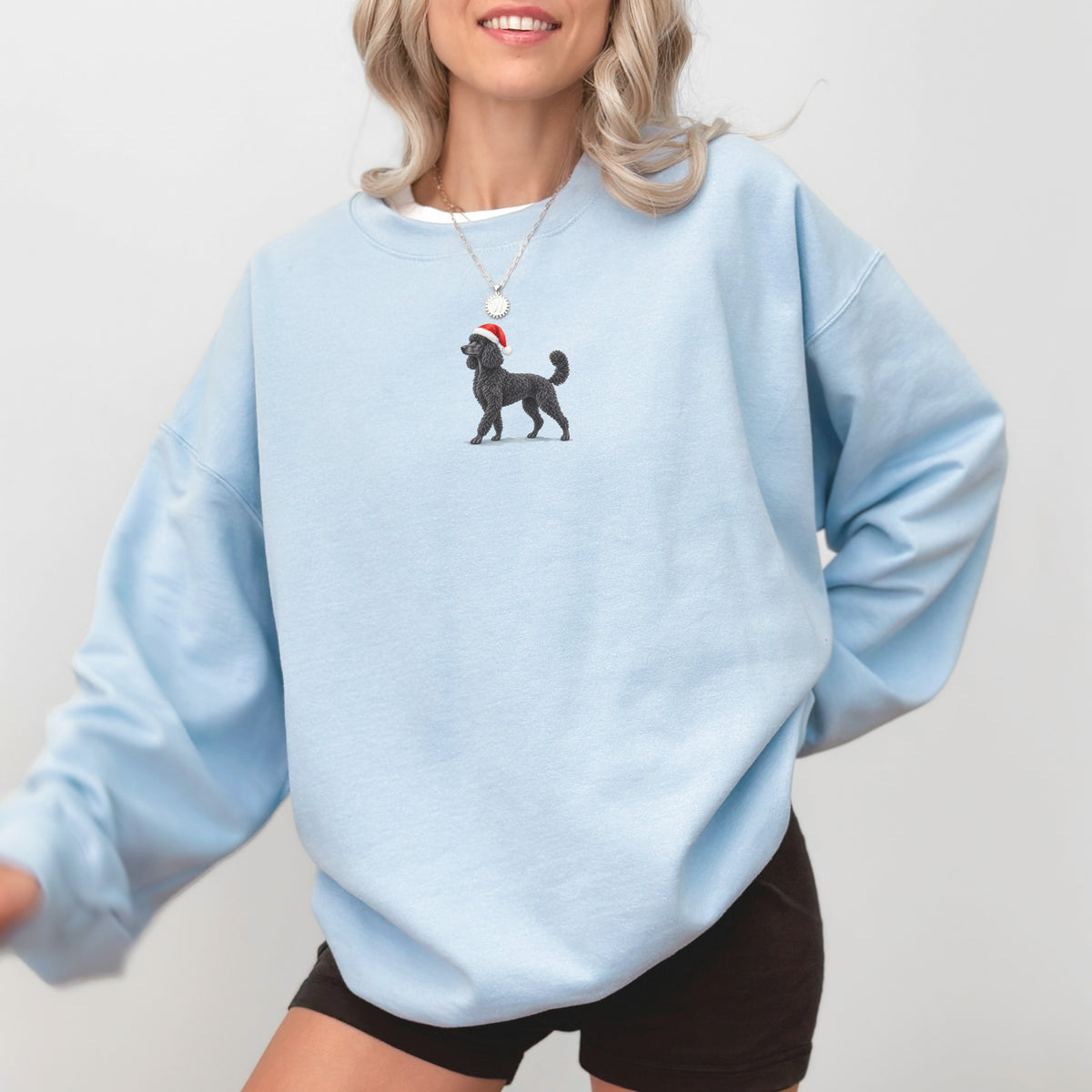 Poodle Black Christmas Sweatshirt