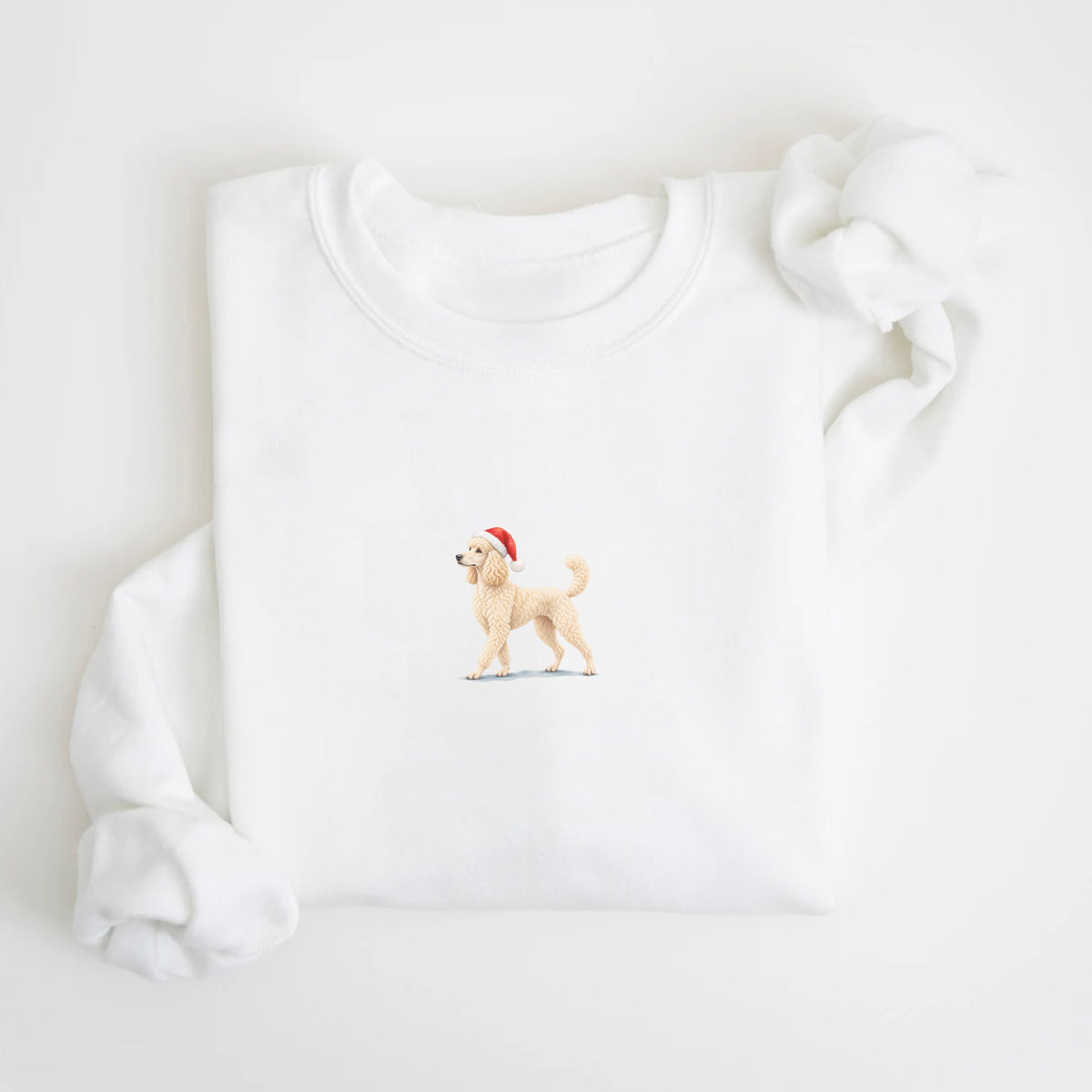 Poodle Cream Christmas Sweatshirt