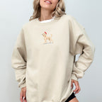 Poodle Cream Christmas Sweatshirt