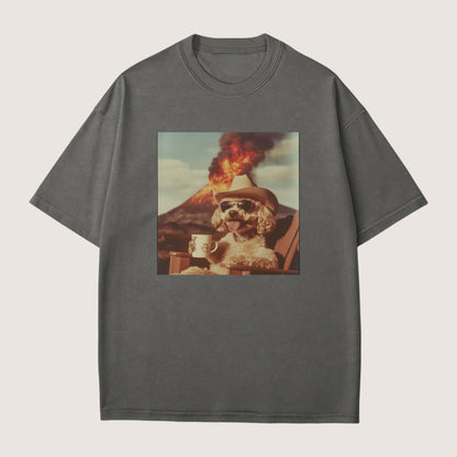Poodle Dog Volcano Shirt