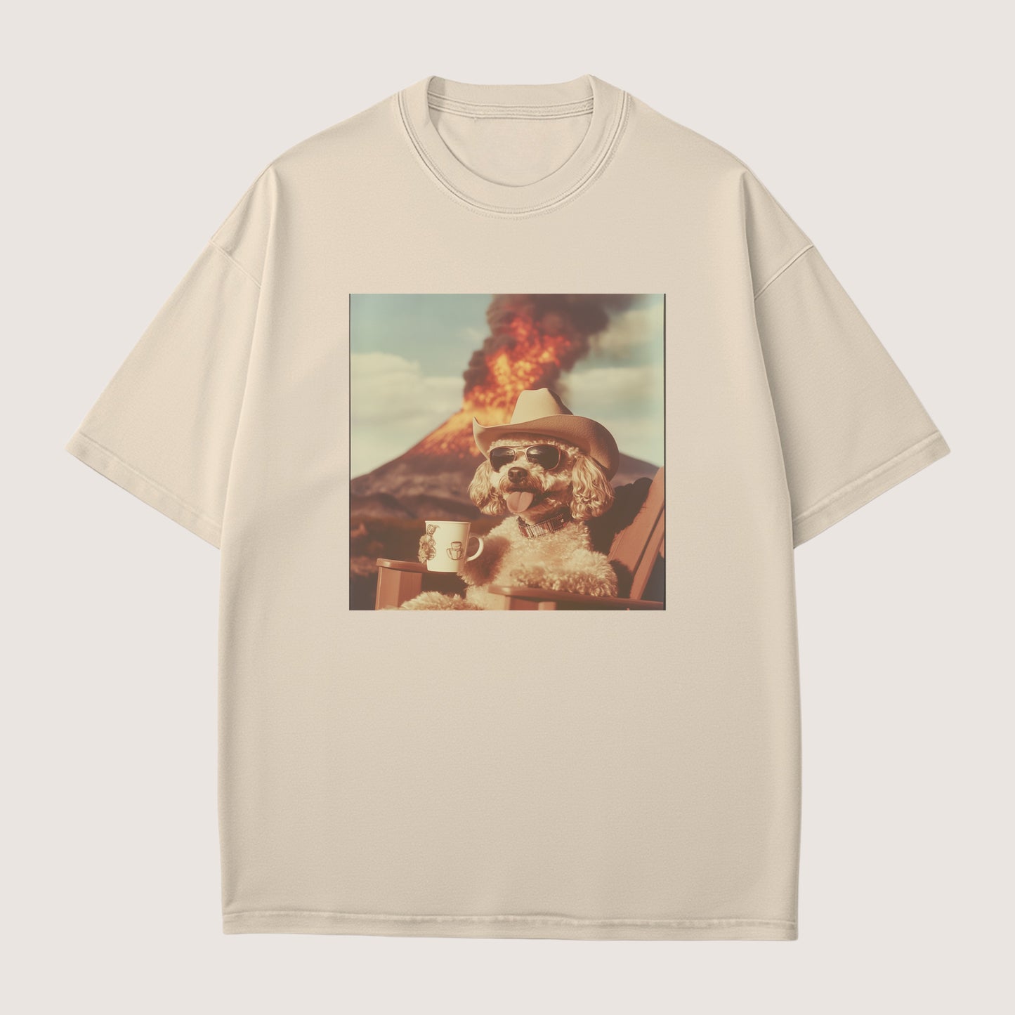 Poodle Dog Volcano Shirt
