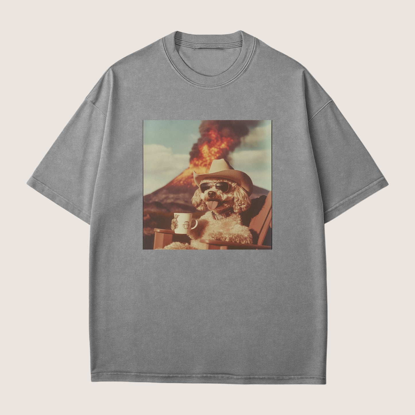 Poodle Dog Volcano Shirt