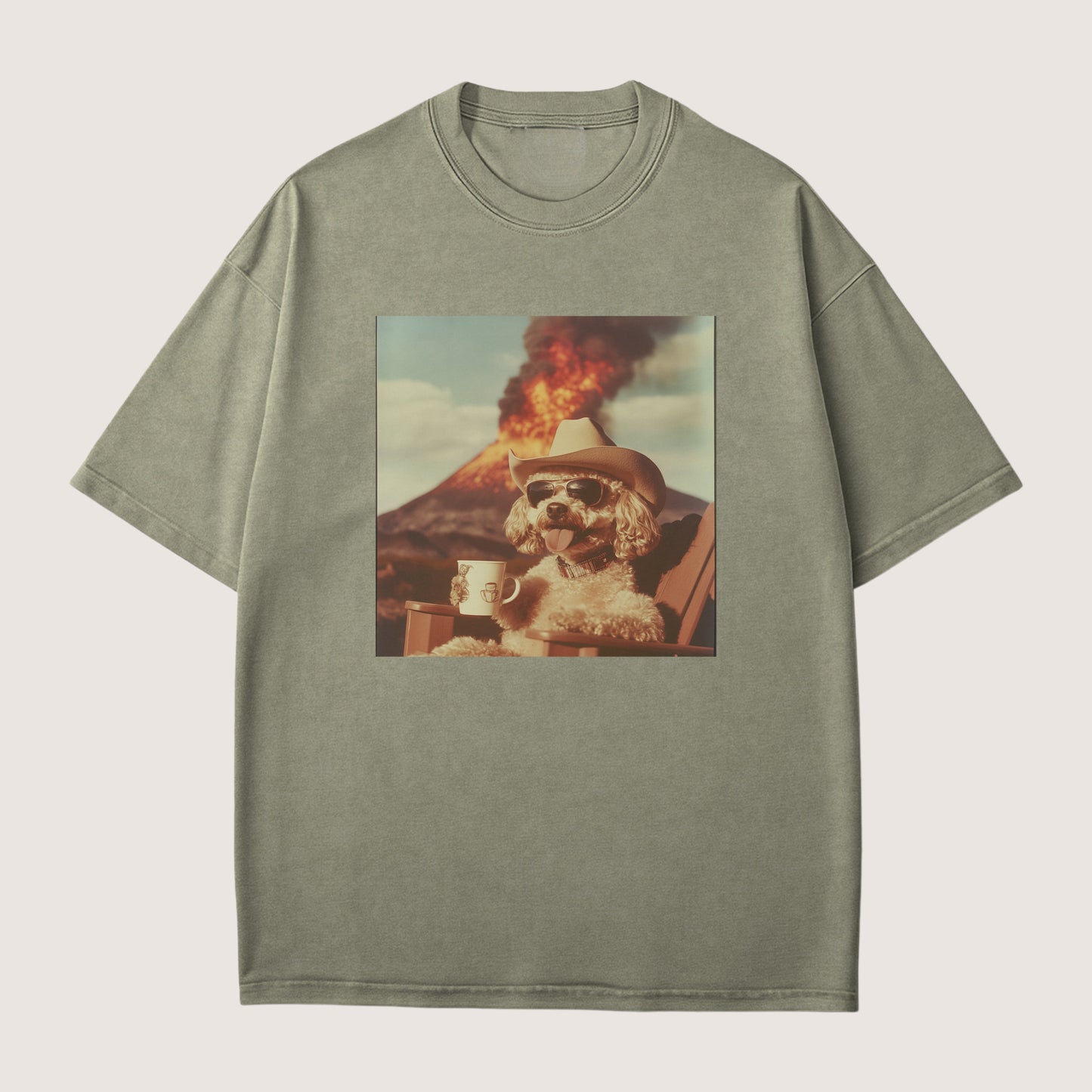 Poodle Dog Volcano Shirt