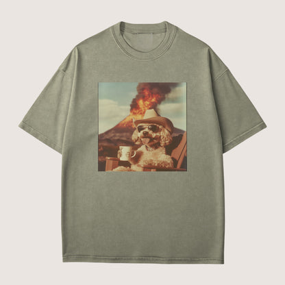 Poodle Dog Volcano Shirt
