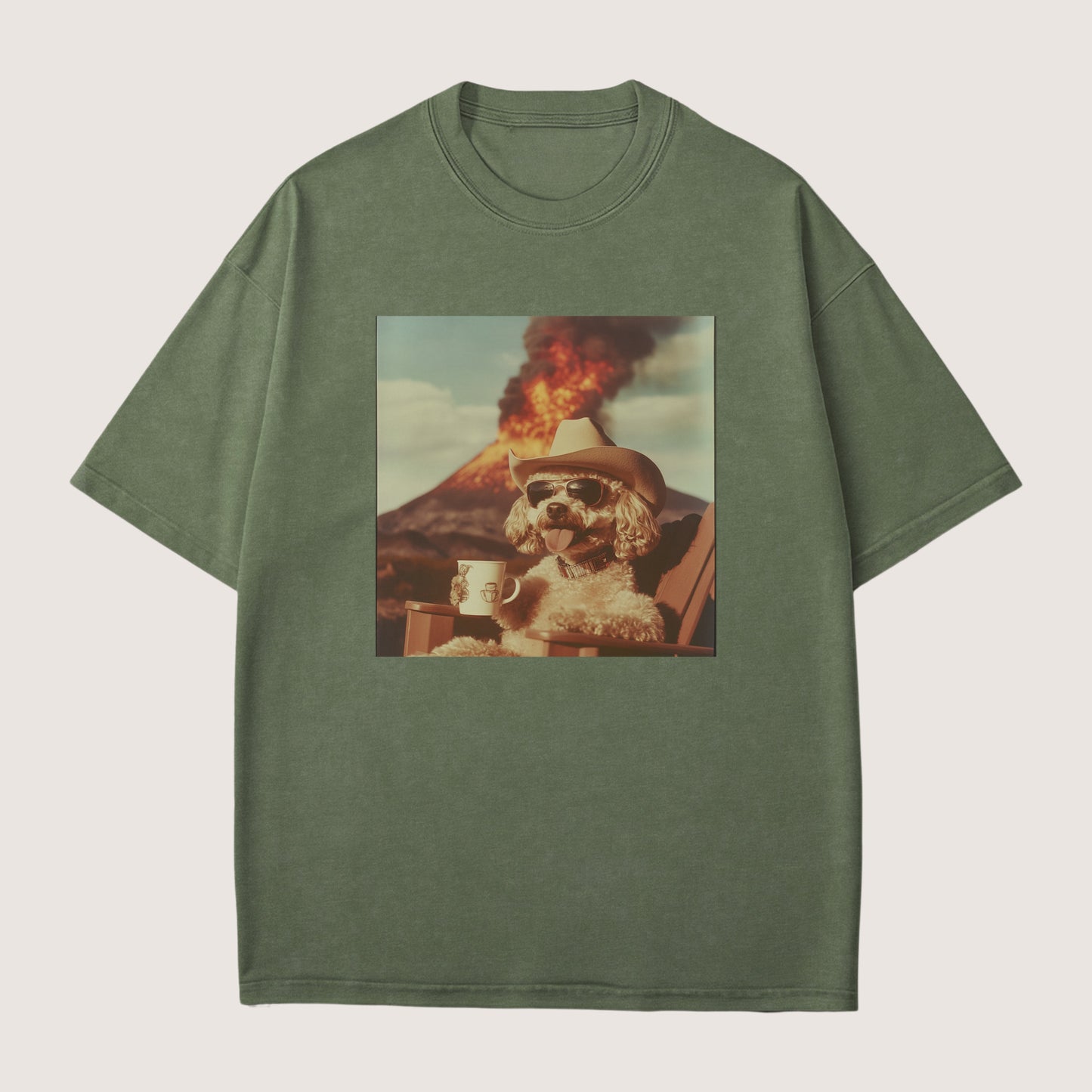 Poodle Dog Volcano Shirt