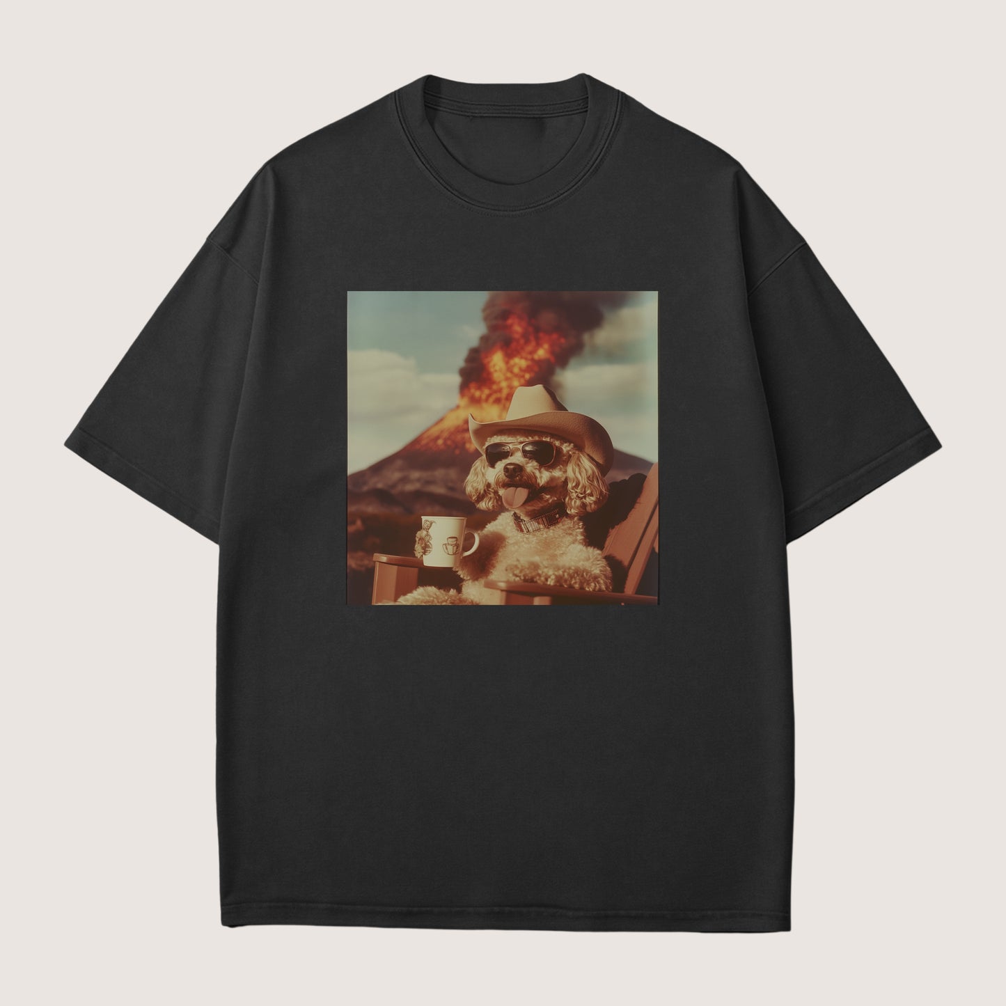 Poodle Dog Volcano Shirt
