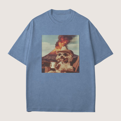 Poodle Dog Volcano Shirt