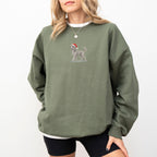 Poodle Silver Christmas Sweatshirt