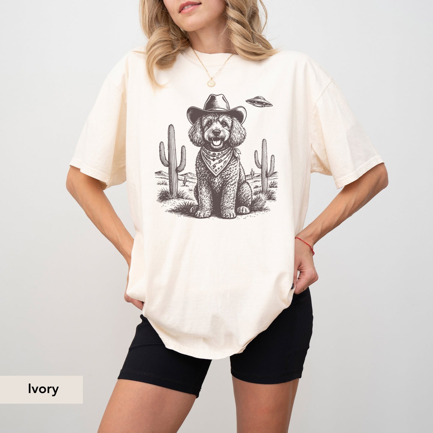 Poodle UFO shirt