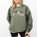 Poodle White Halloween Sweatshirt